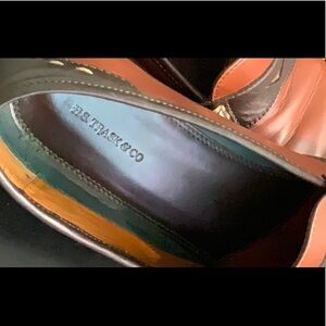 H.S. Trask Hand-Sewn Two-Tone Buffalo Leather Penny Loafers - Rare Find